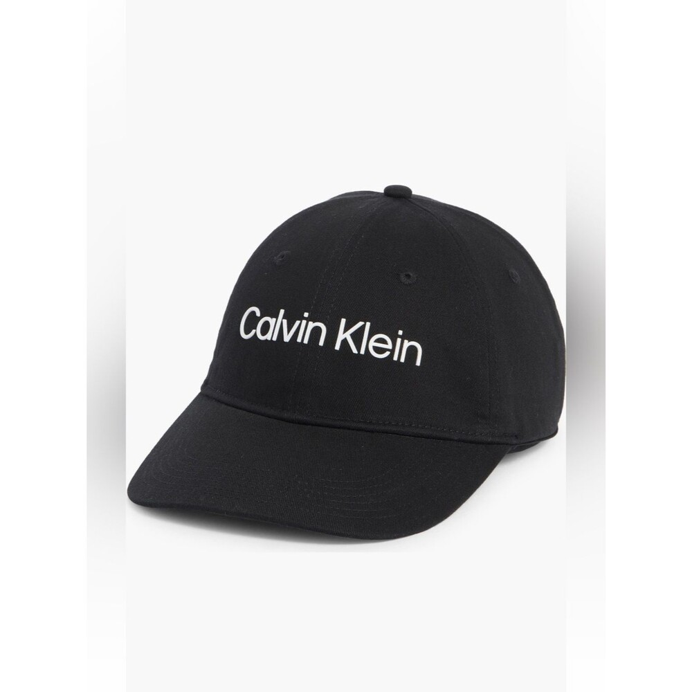 CALVIN KLEIN rubberized logo baseball cap